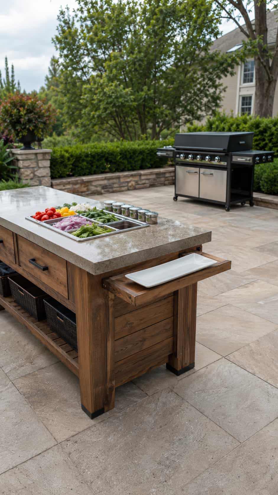 Flat-Top Griddle Prep Station