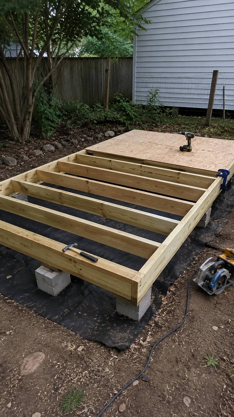 Frame the Shed Floor