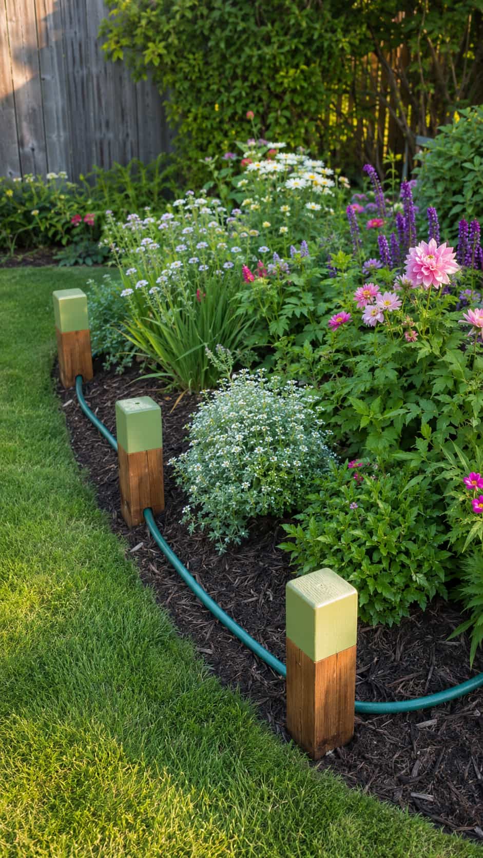 Garden-Hose Guide Posts