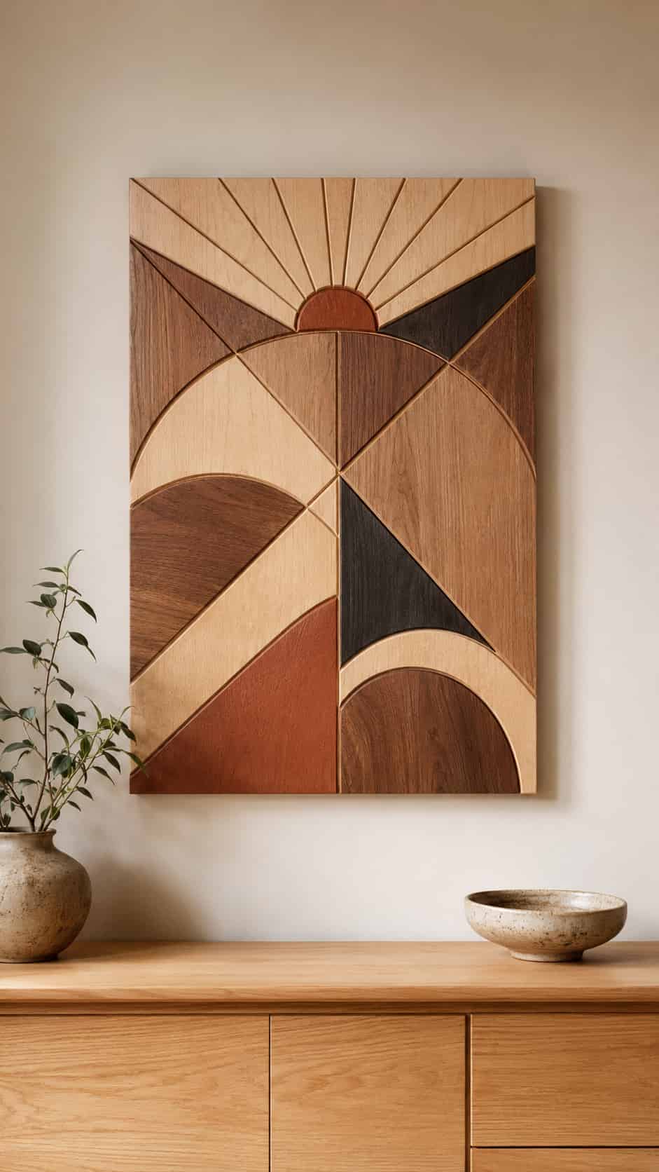 Geometric Wood Wall Art
