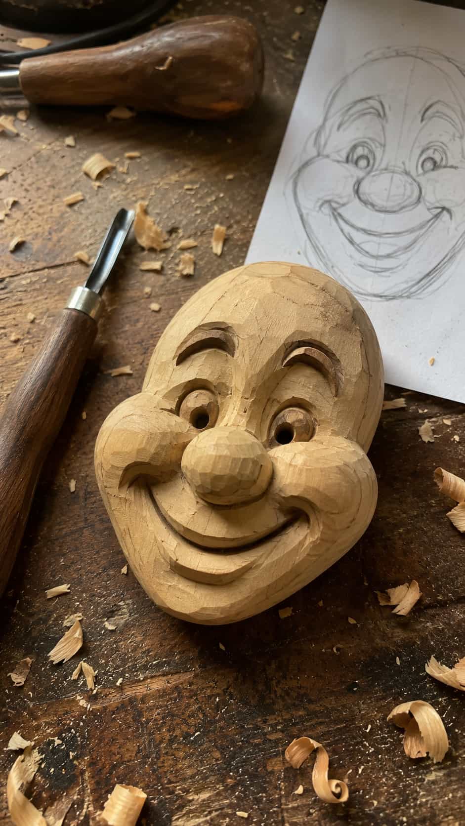 Happy Cartoon Face Pattern