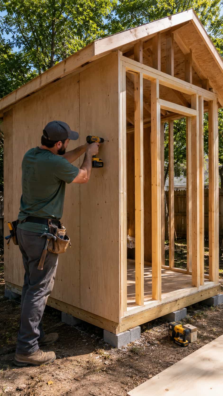 Install Wall Sheathing