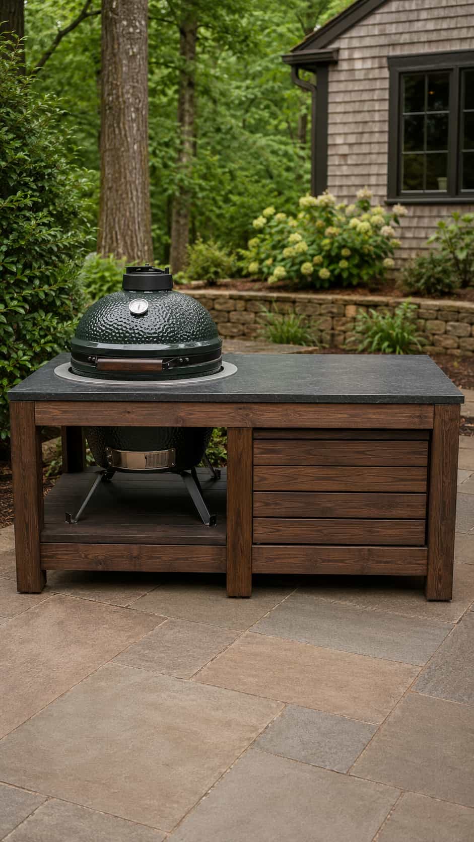 Kamado-Style Grill Table