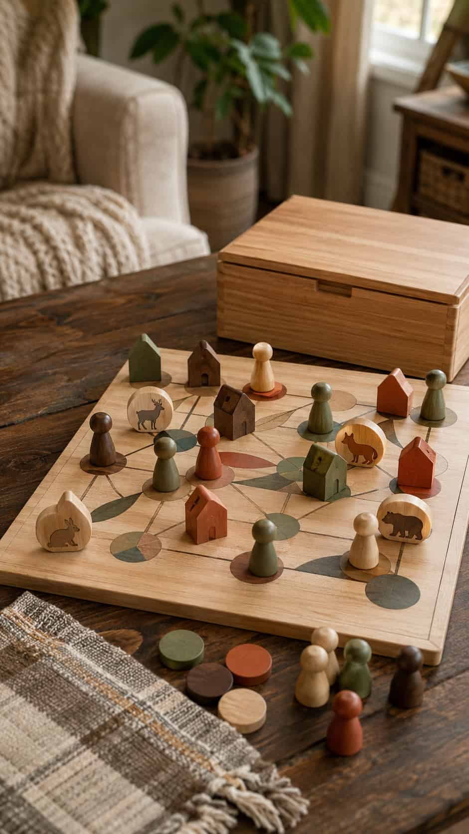 Mini Wooden Game Pieces