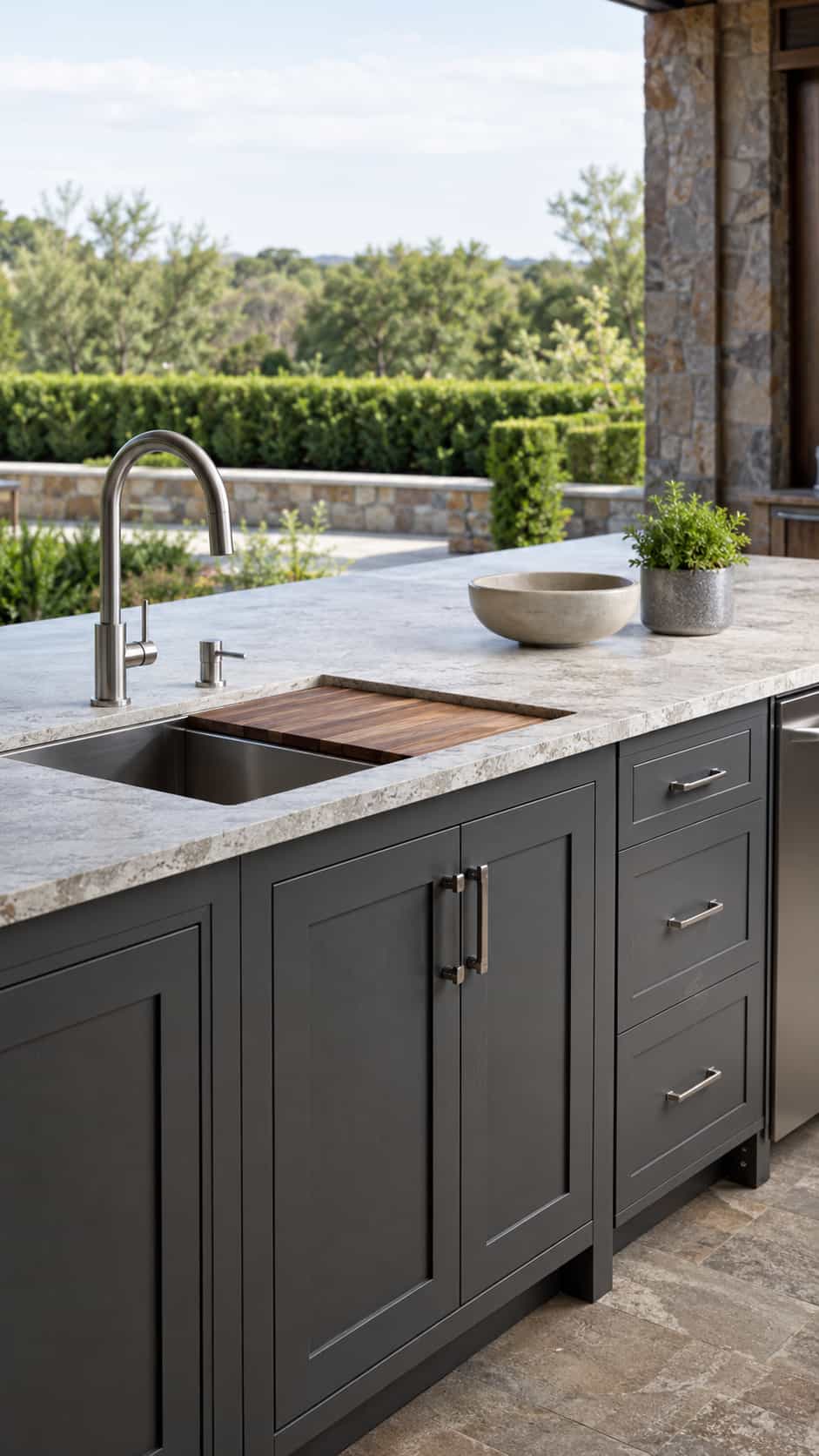 Outdoor Sink and Prep Station
