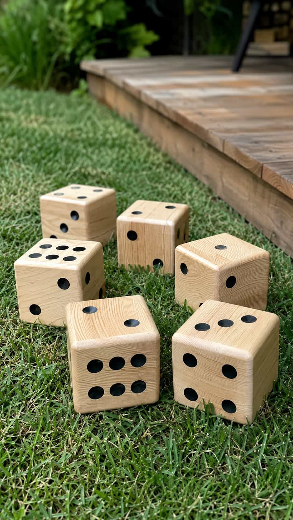 Oversized Wooden Dice