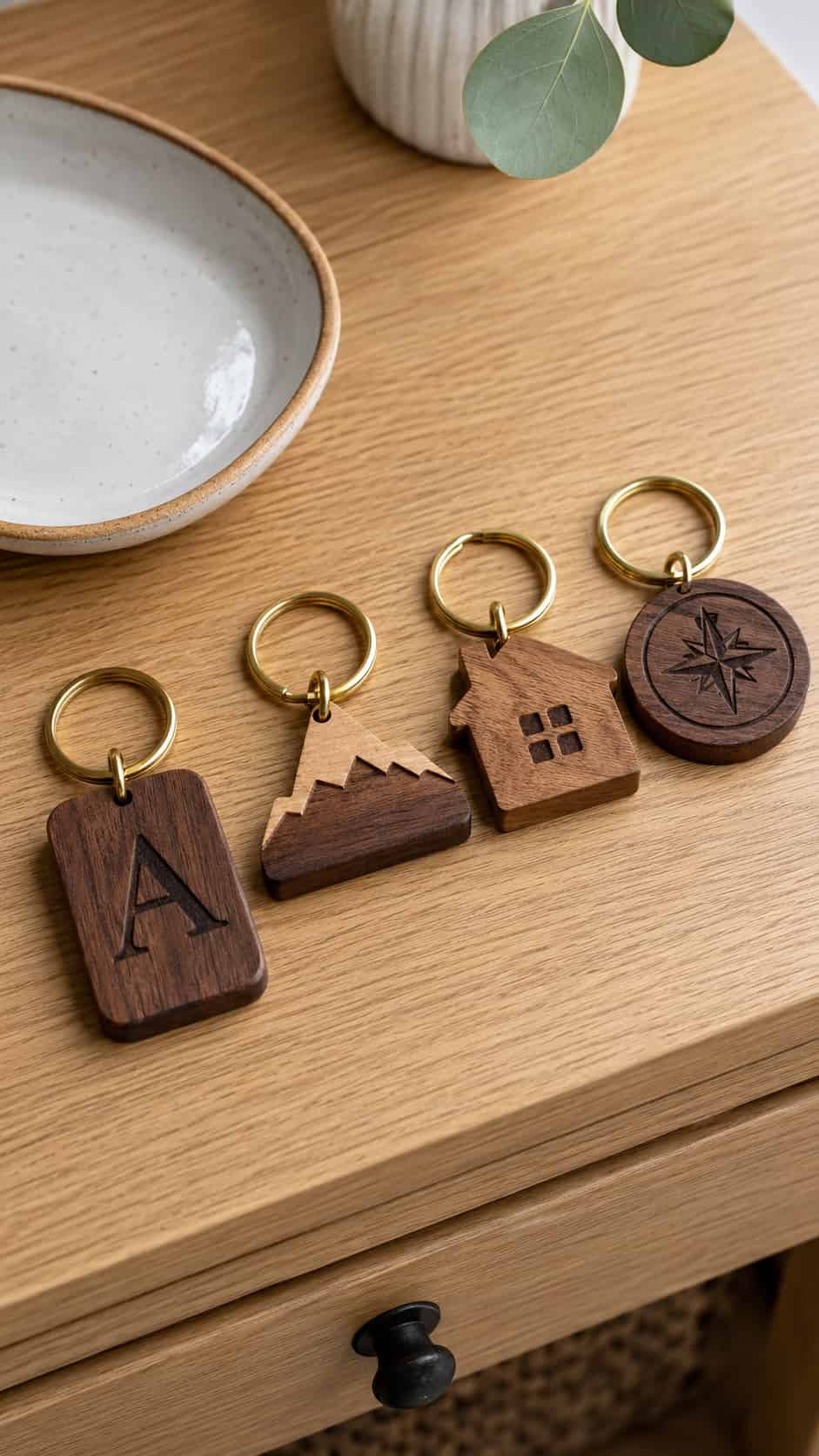 Personalized Wooden Keychains