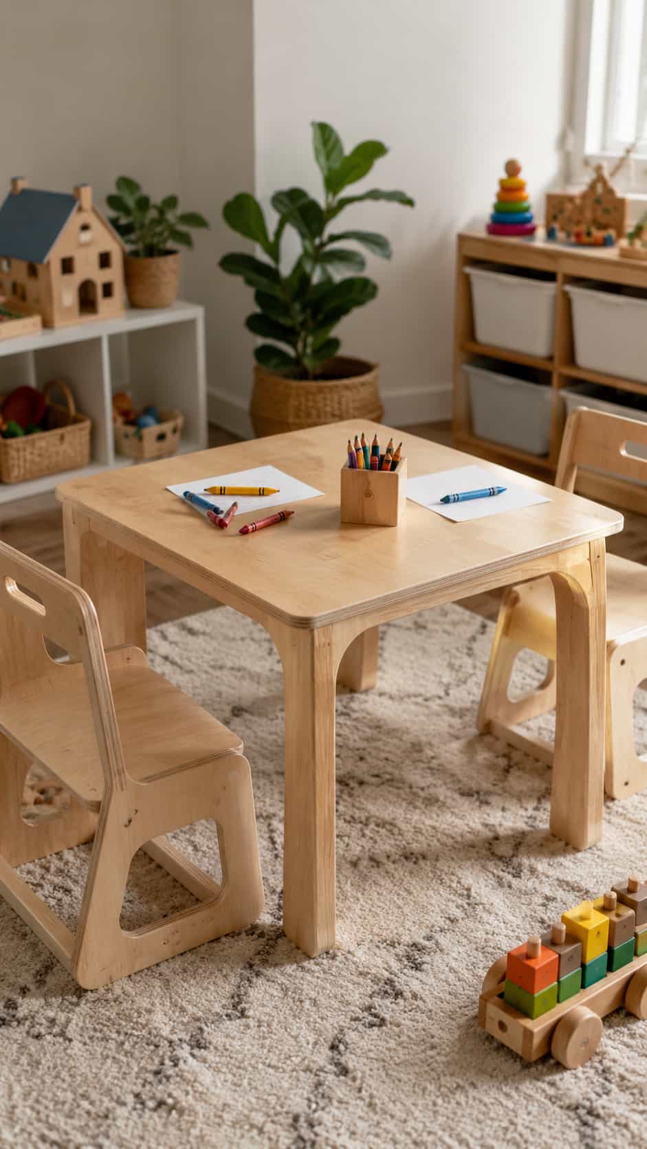 Plywood Kids' Play Table