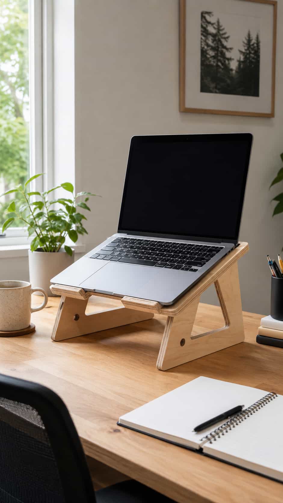 Plywood Laptop Stand