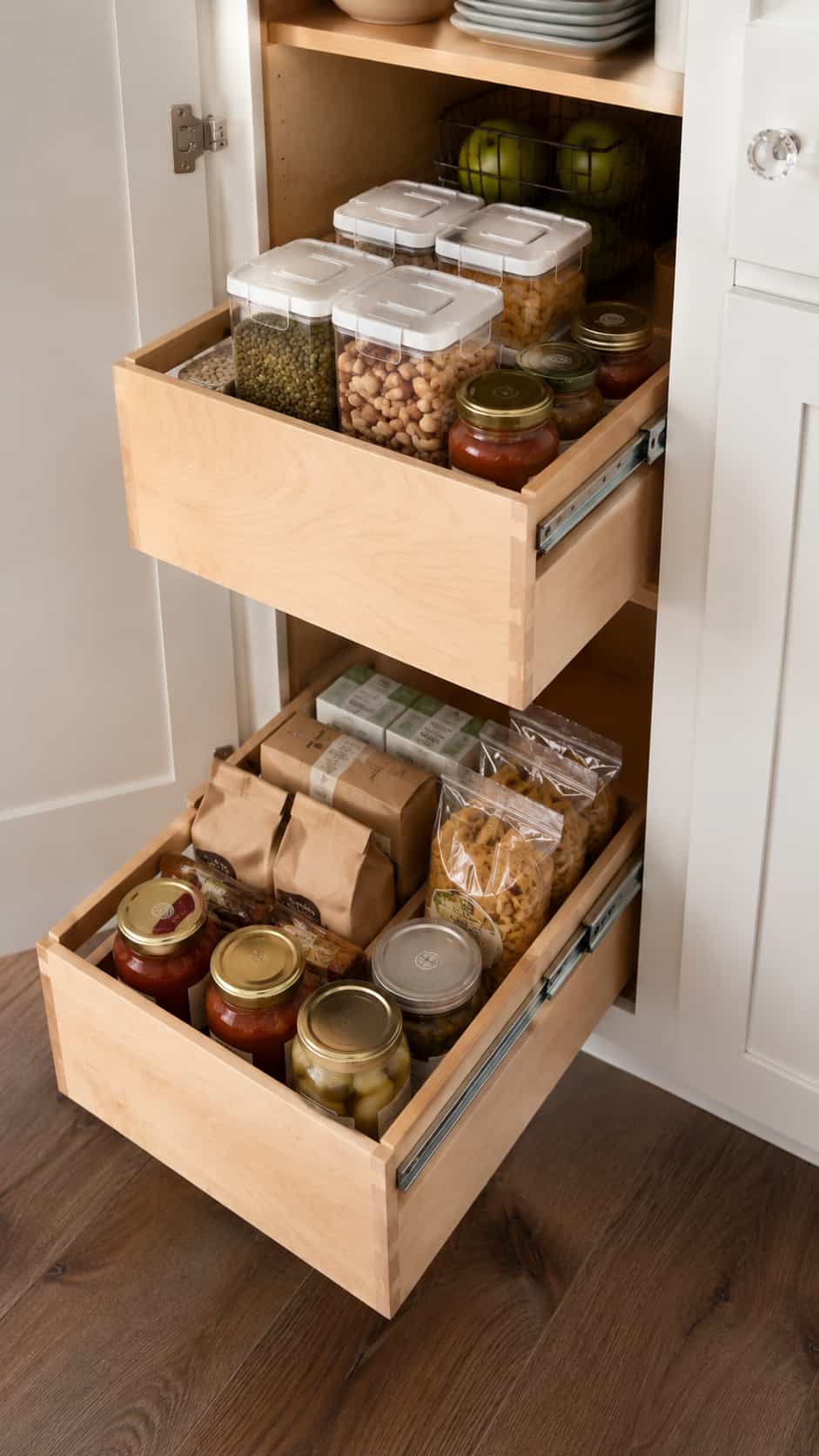 Plywood Pull-Out Cabinet Drawers