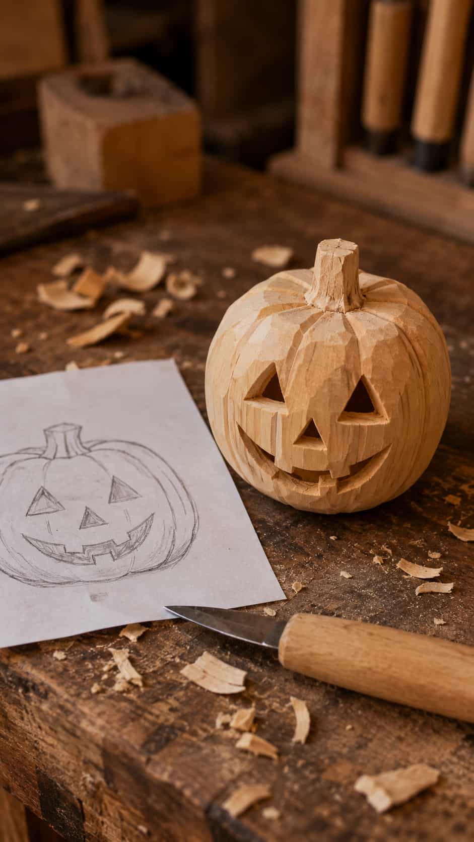 Pumpkin Face Pattern