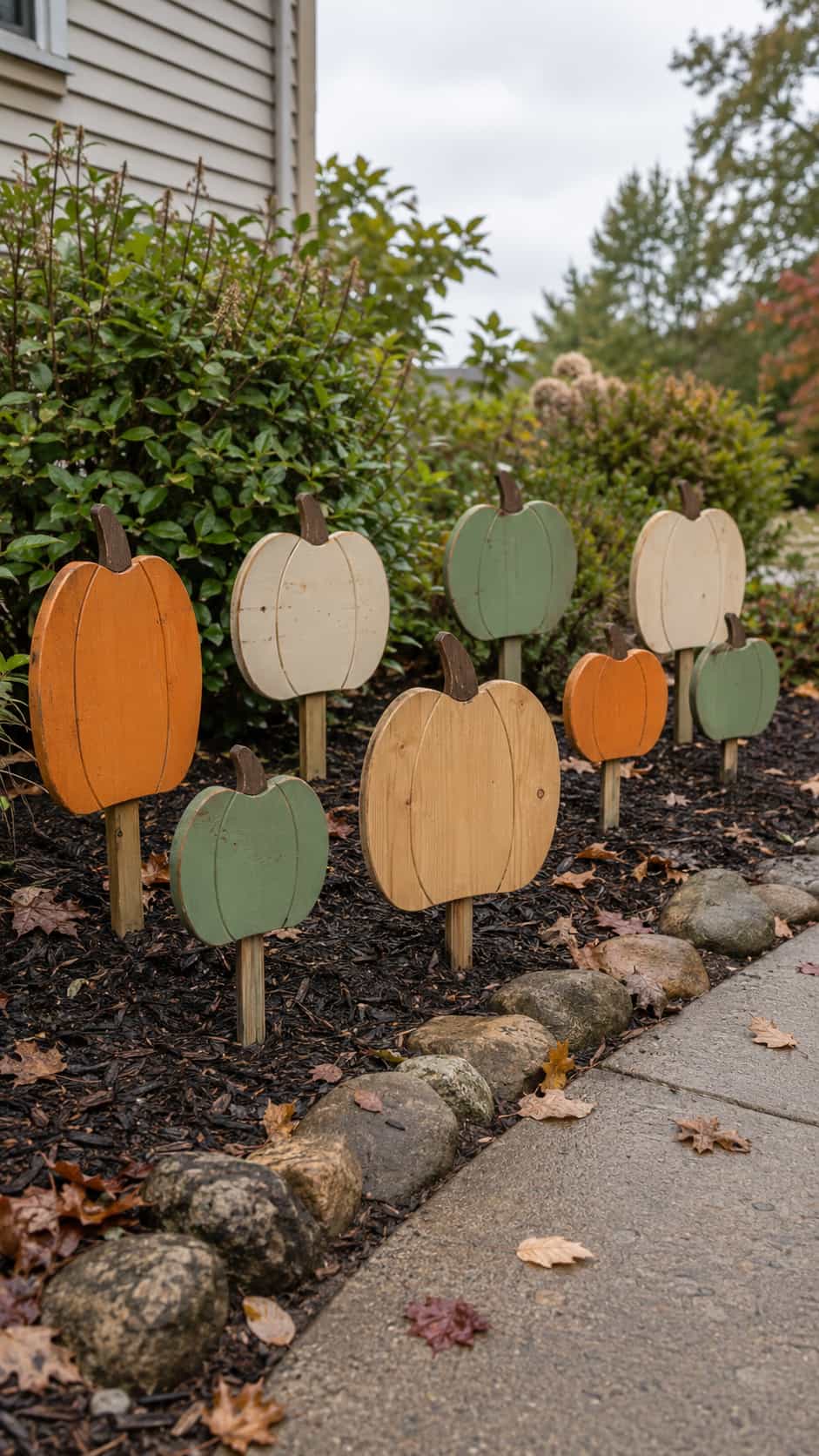 Pumpkin-Patch Garden Stakes