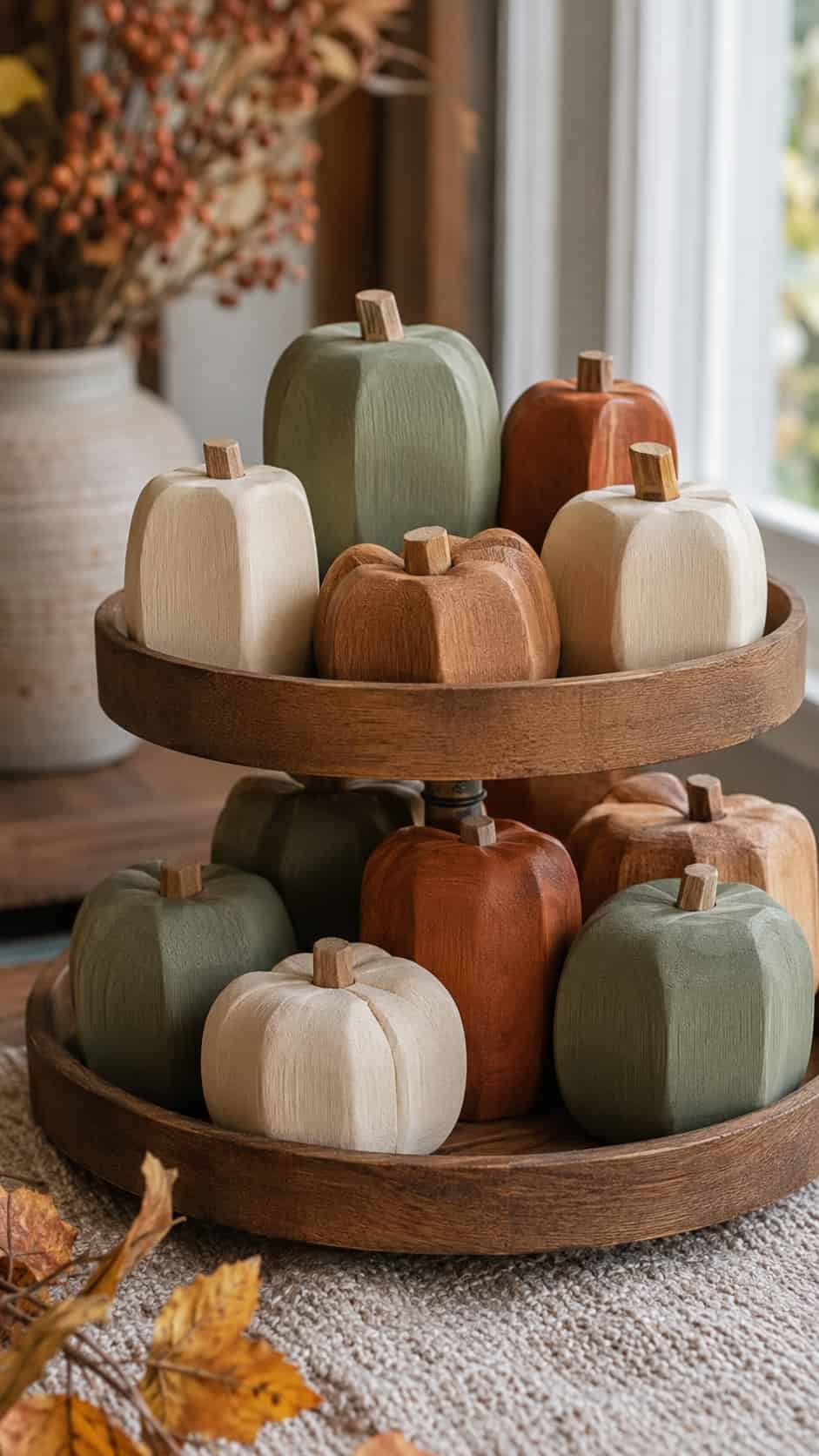 Pumpkin Tiered-Tray Décor