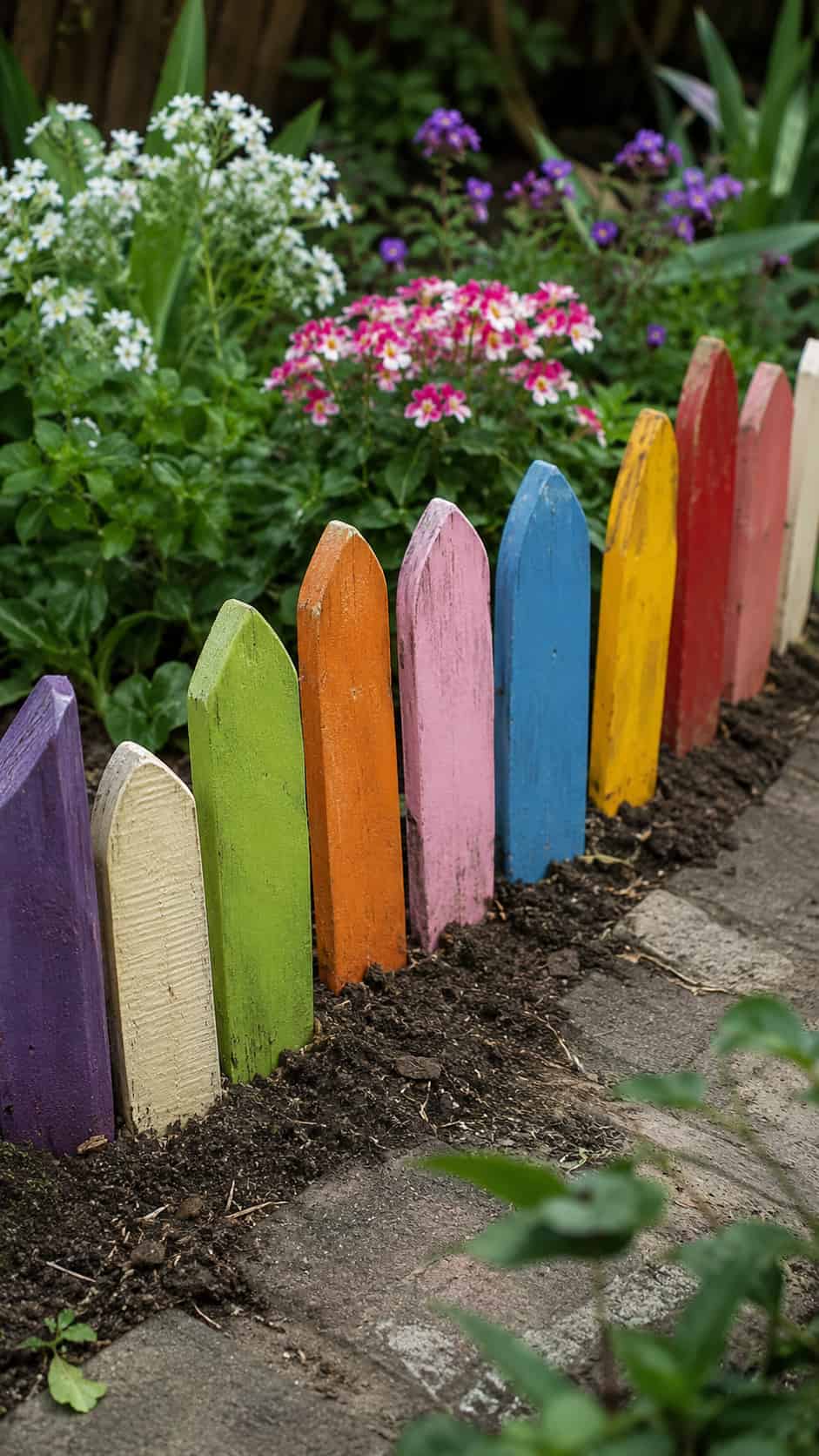 Scrap Wood Garden Fence Pickets