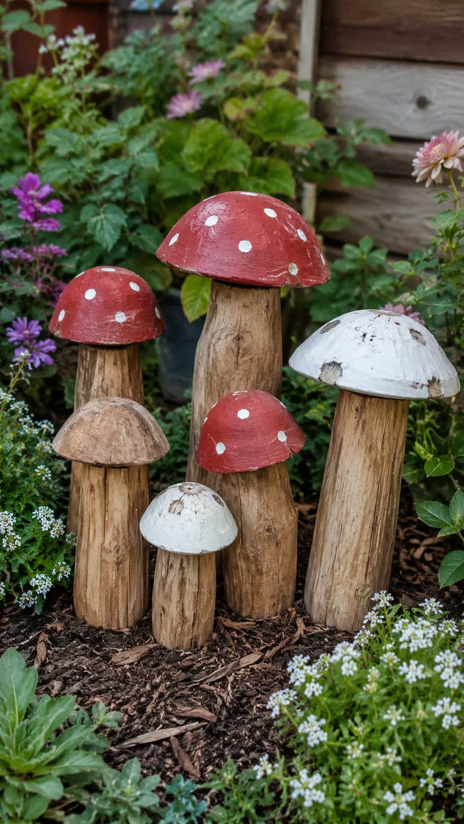Scrap Wood Mushrooms