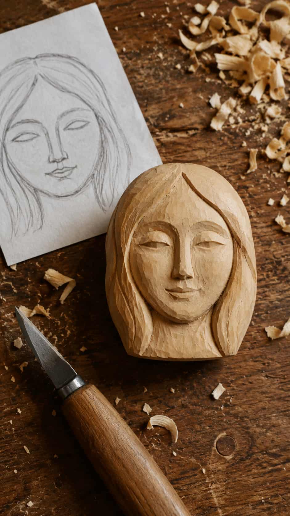 Simple Female Face Pattern