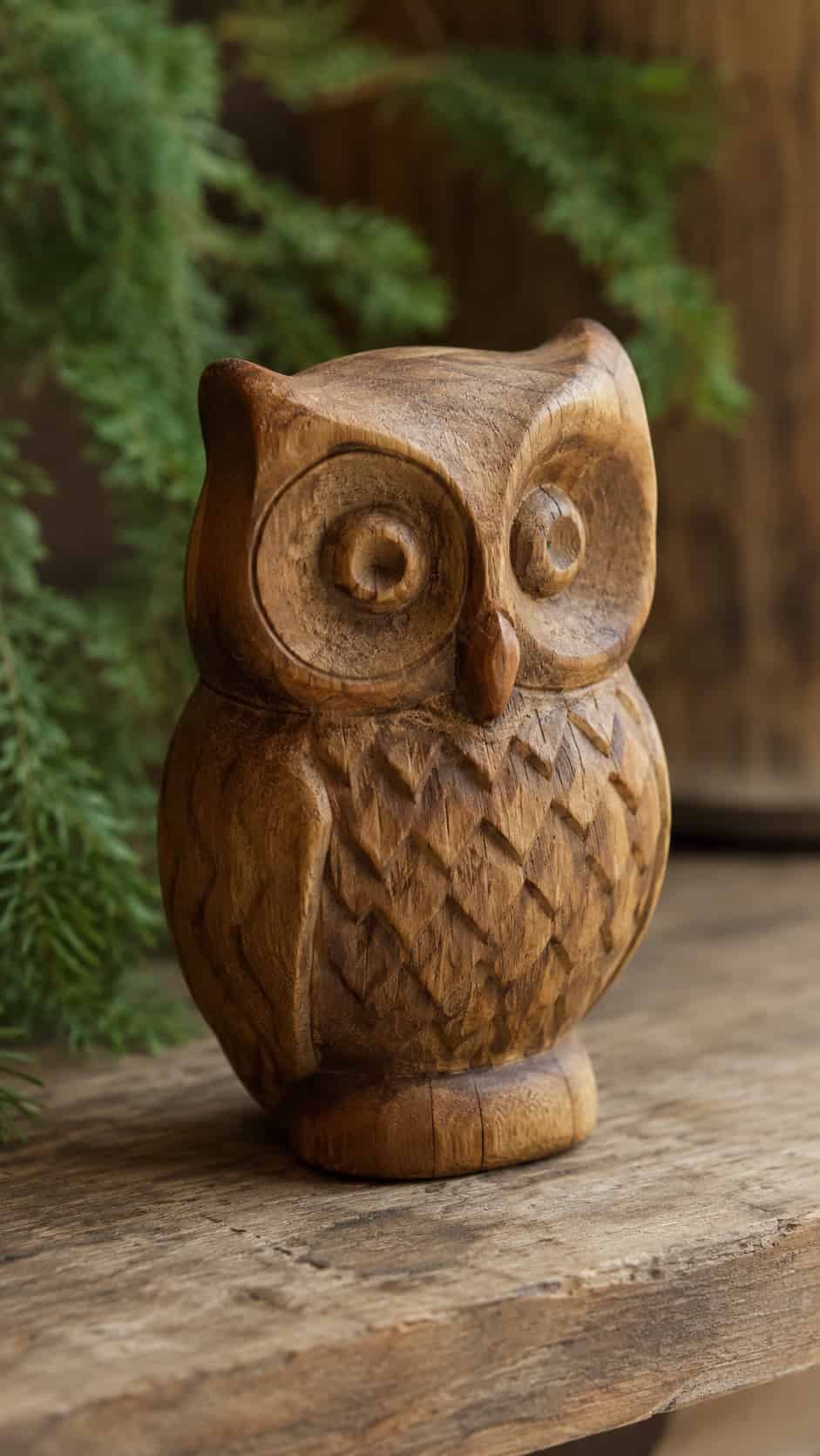 Small Carved Owl