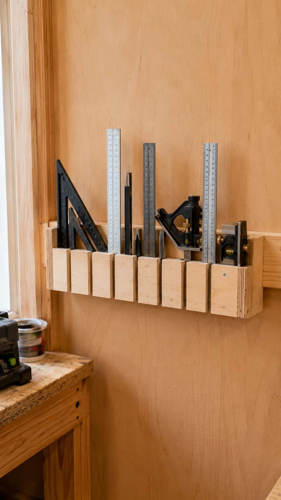 Speed Square and Measuring Tool Holder