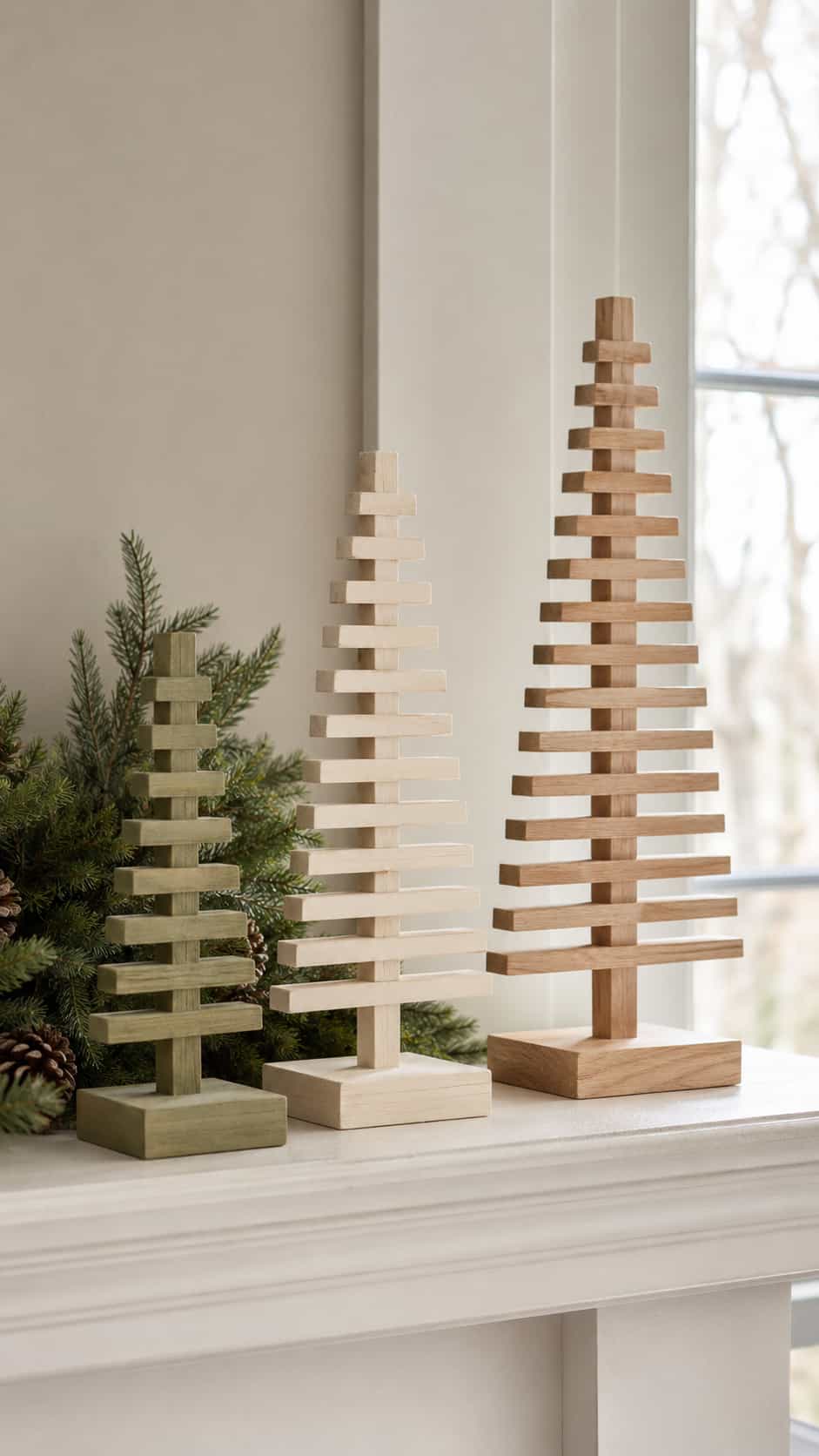 Tabletop Slat-Tree Trio