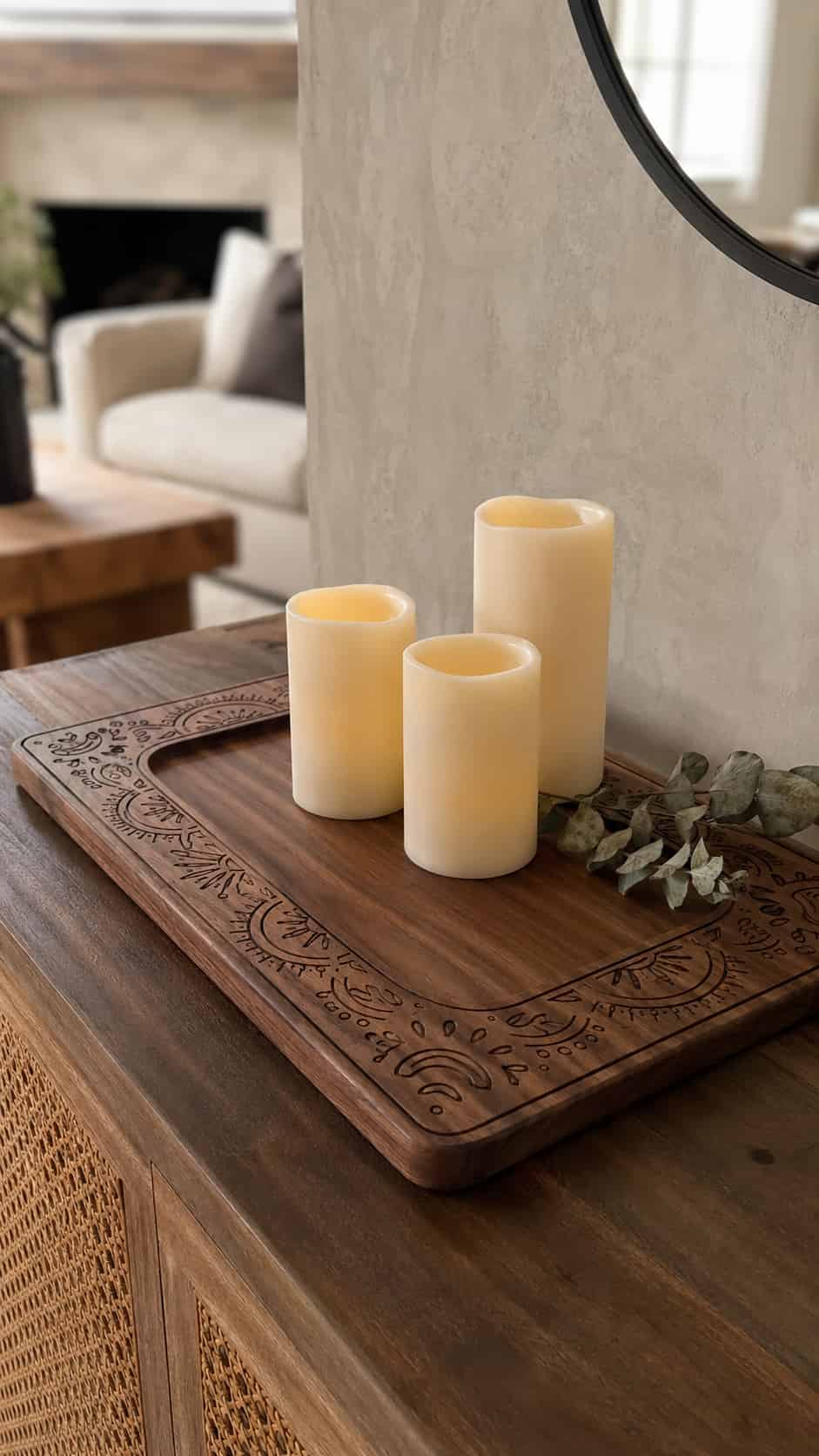 Textured Candle Tray
