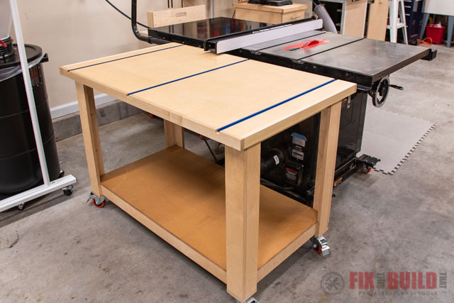 The One-Sheet Plywood Outfeed Table