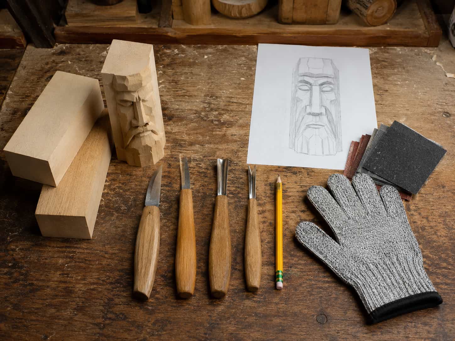 Tools You May Need for Wood Carving Face Patterns
