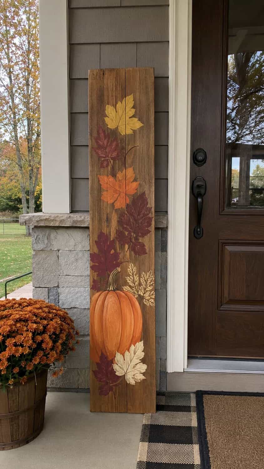 Vertical Fall Porch Sign