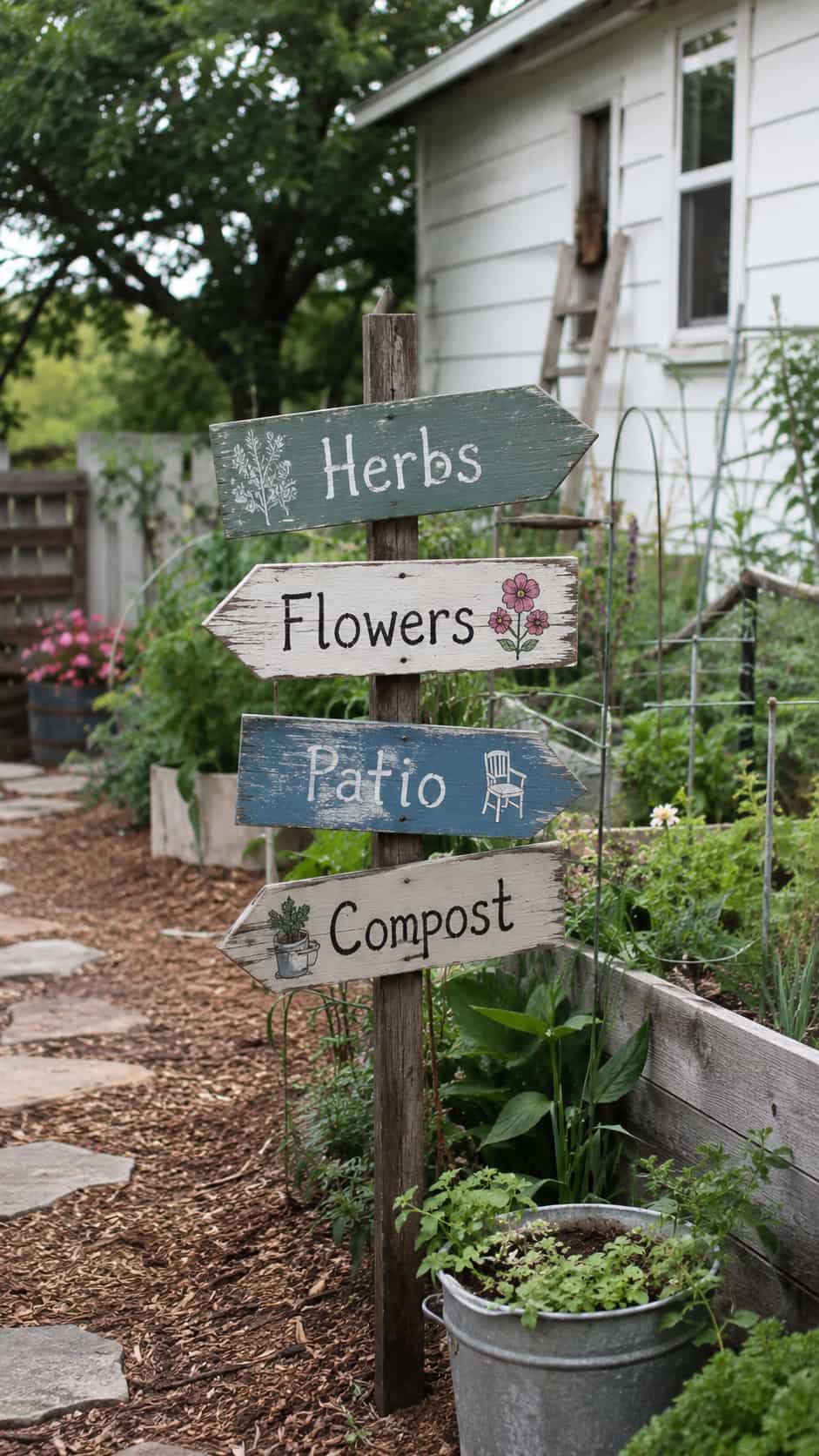Wooden Garden Arrows