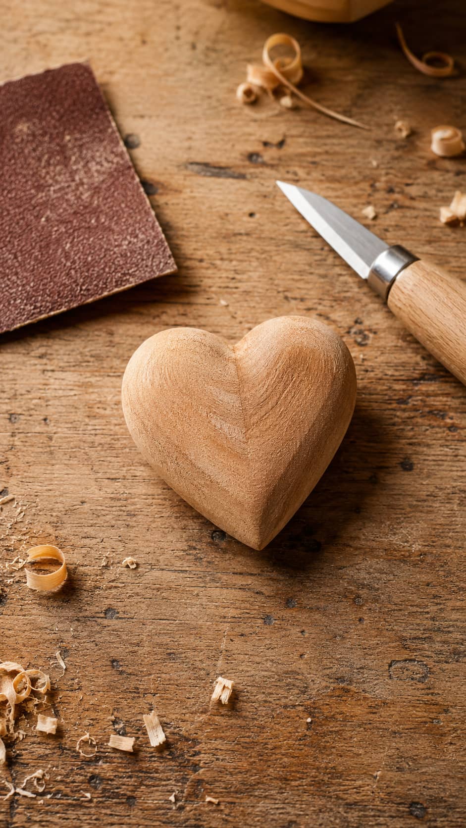 Wooden Heart Pattern