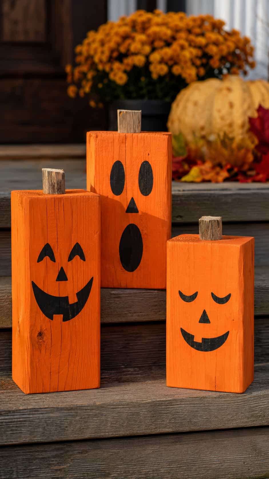Wooden Jack-o'-Lantern Blocks