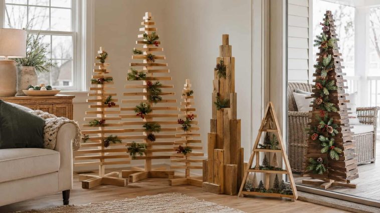 diy wooden christmas tree ideas