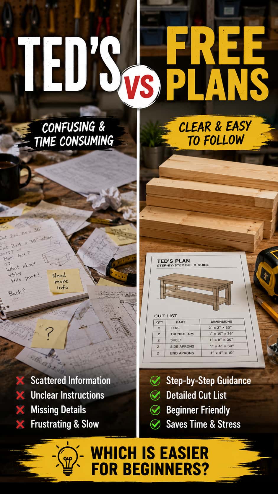 Ted’s vs Free Plans Online