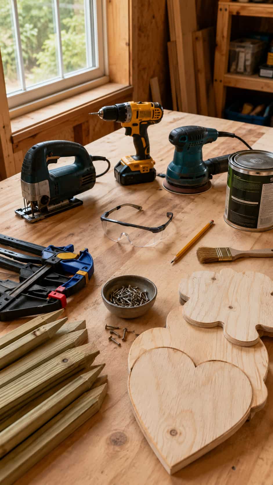 tools and materials for wood yart art