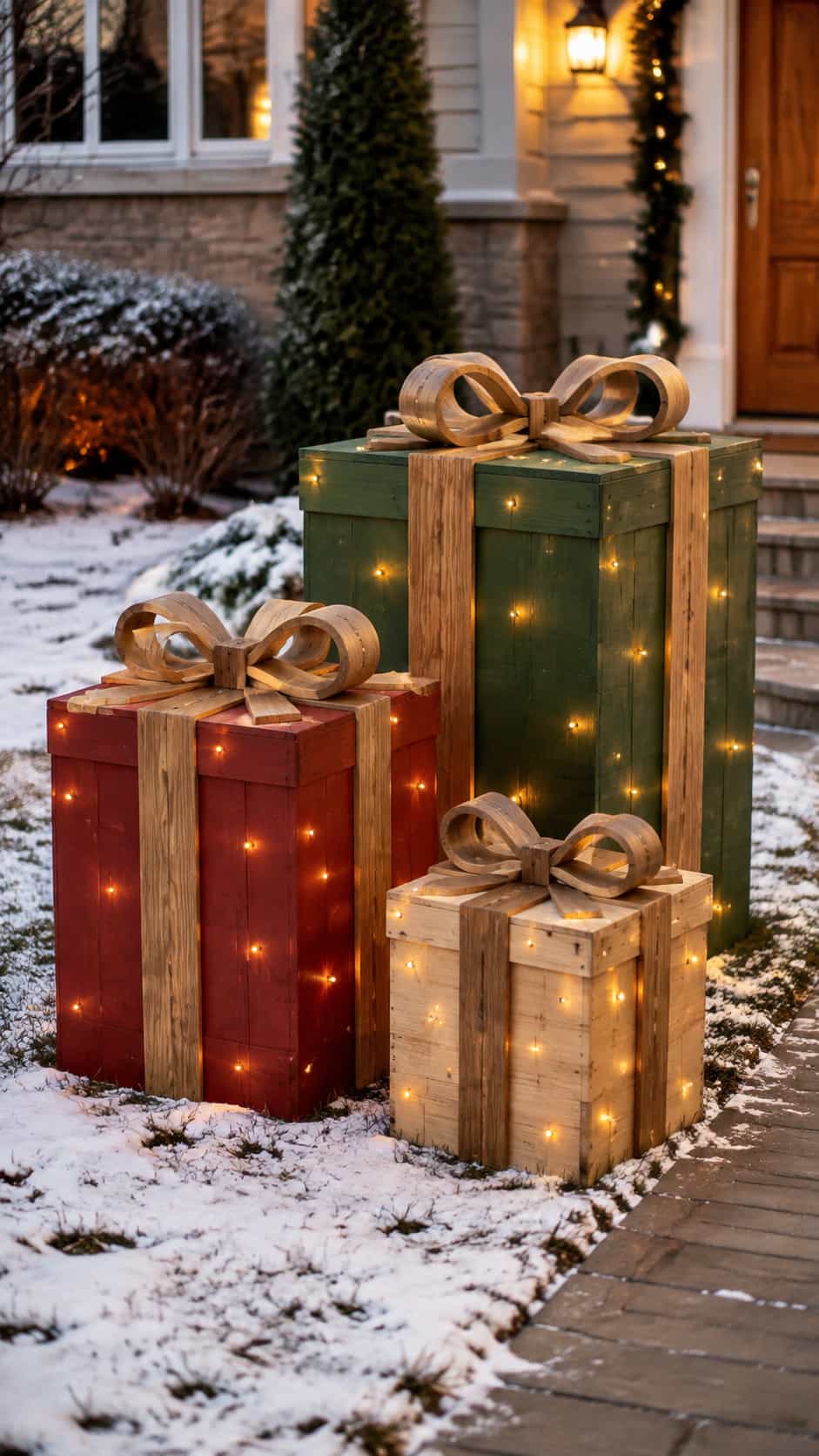 Oversized Wooden Gift Boxes
