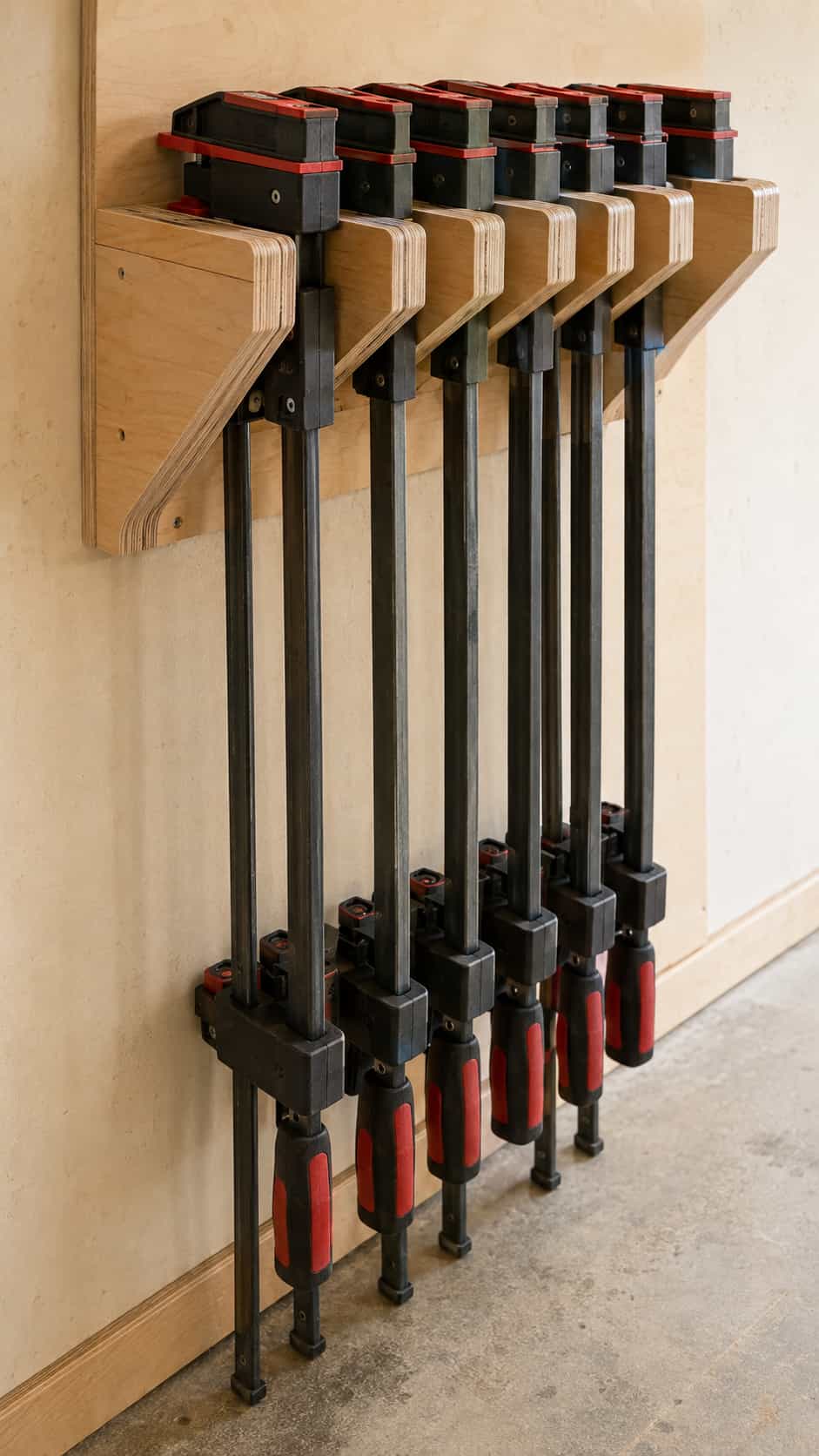 Space-Saving Parallel Clamp Rack