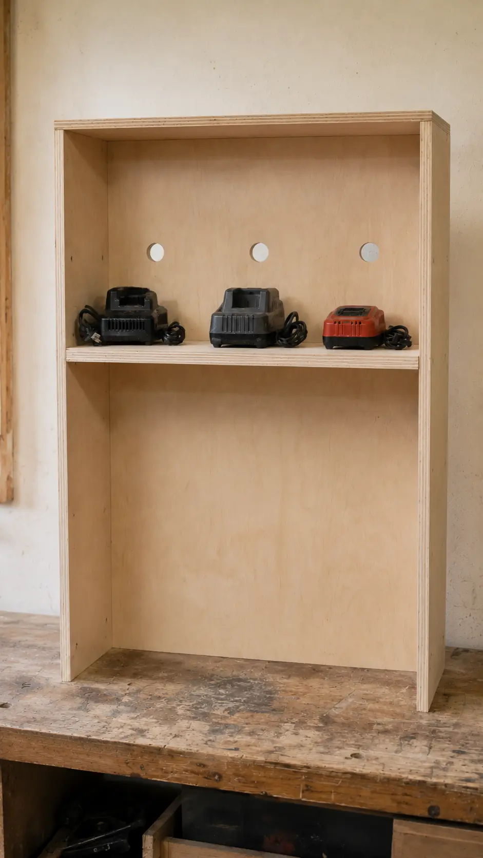Install the charging-shelf cleats