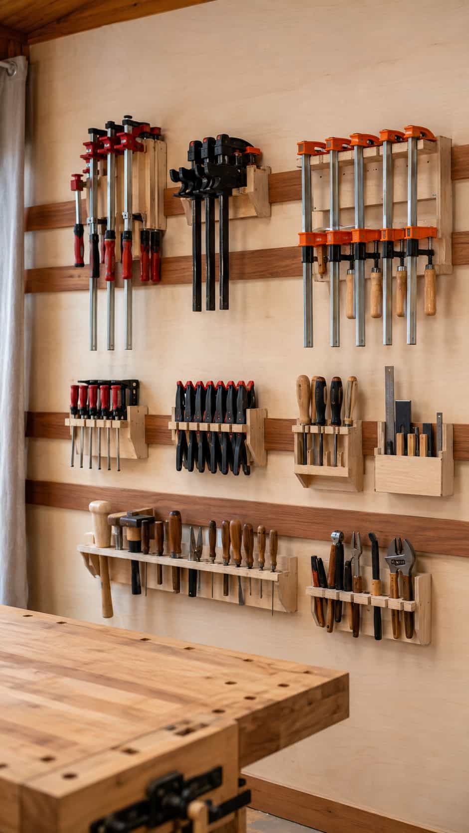 French Cleat Clamp Rack and Tool Wall