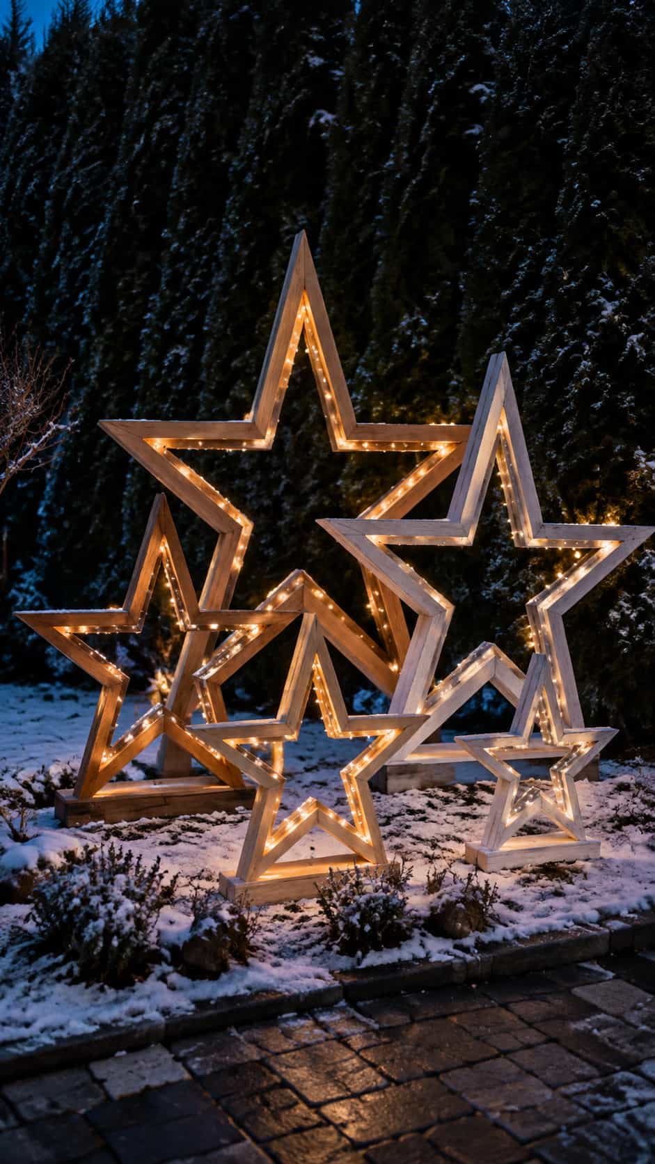 Wooden Star Luminaries