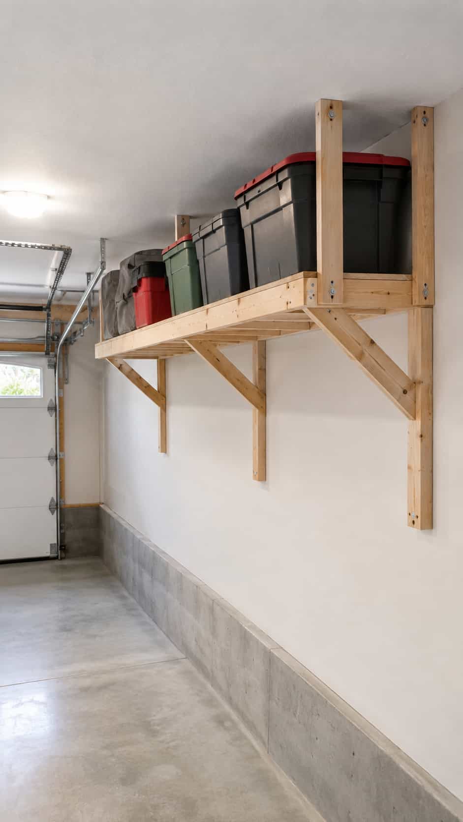Compact Ceiling-Mounted Storage Platform