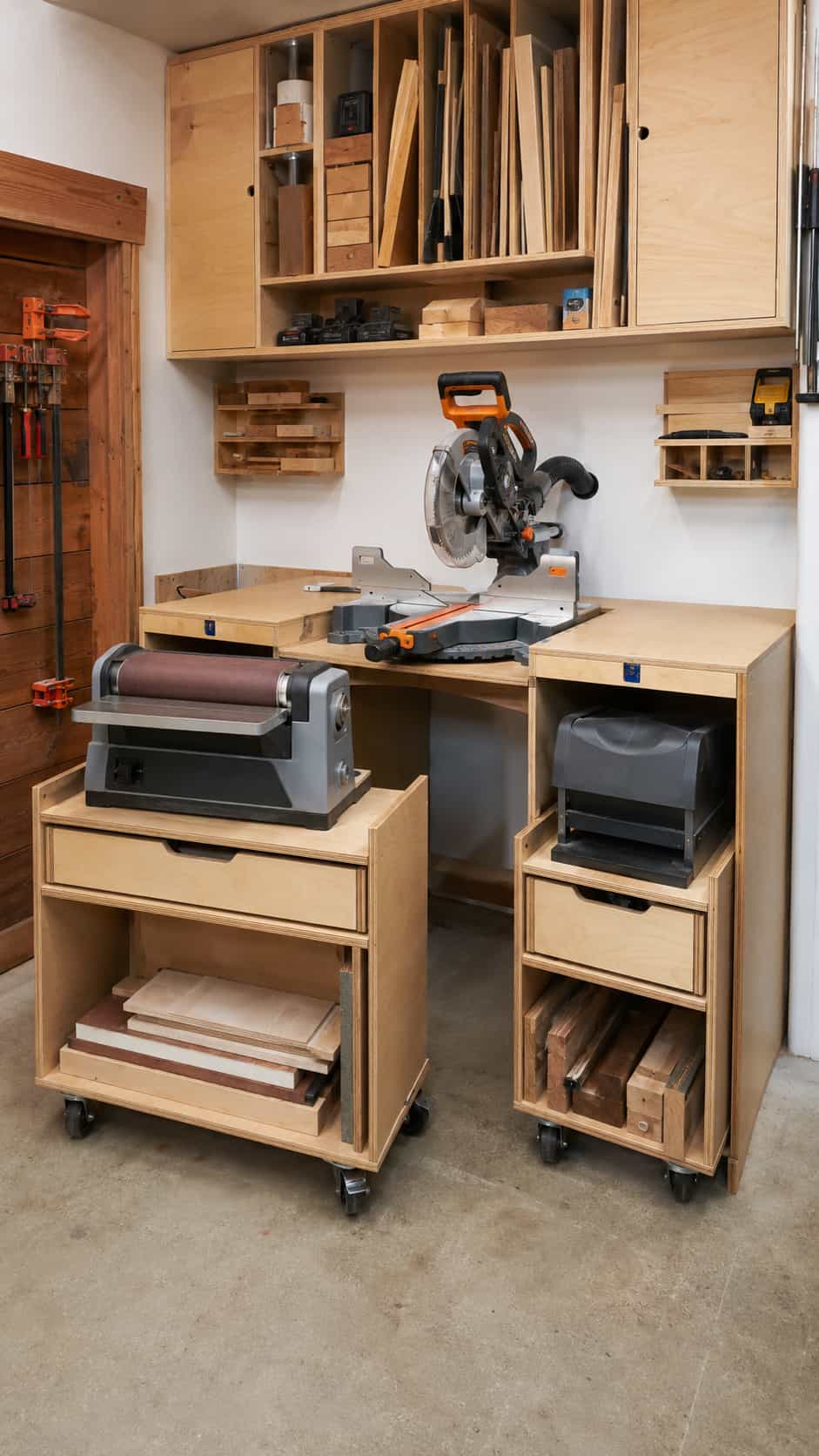 Compact Multi-Tool Miter Saw Workshop Hub