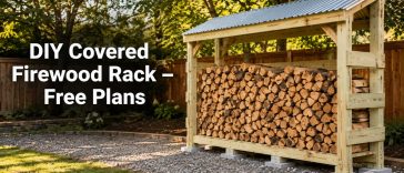 Covered Firewood Rack