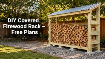 Covered Firewood Rack