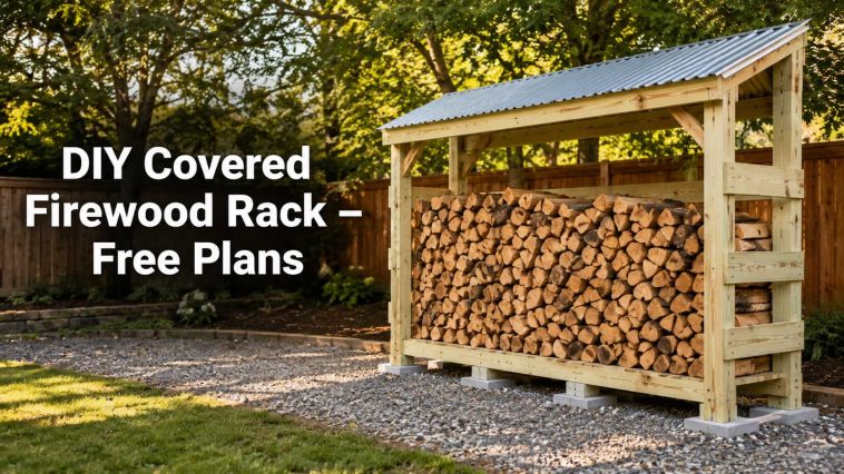 Covered Firewood Rack