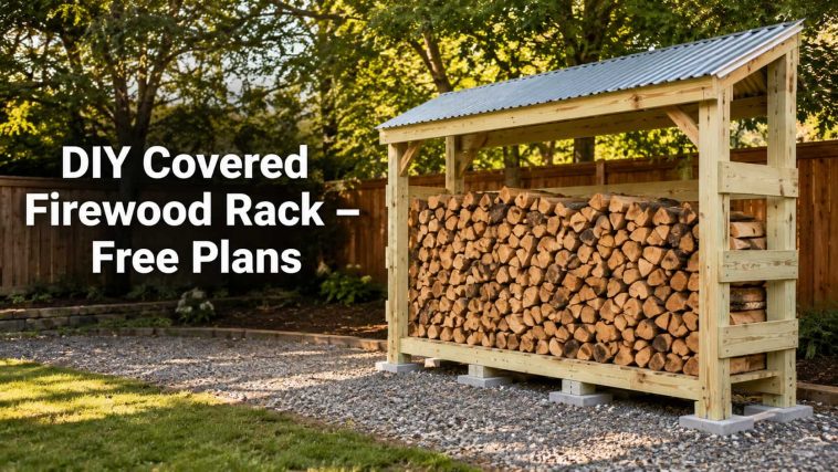 Covered Firewood Rack