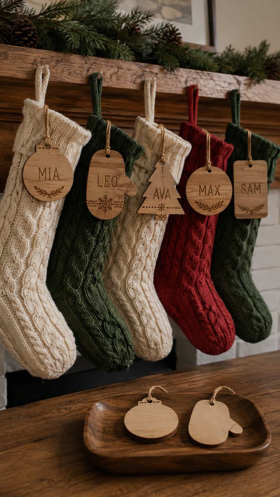 Engraved Stocking Name Tags