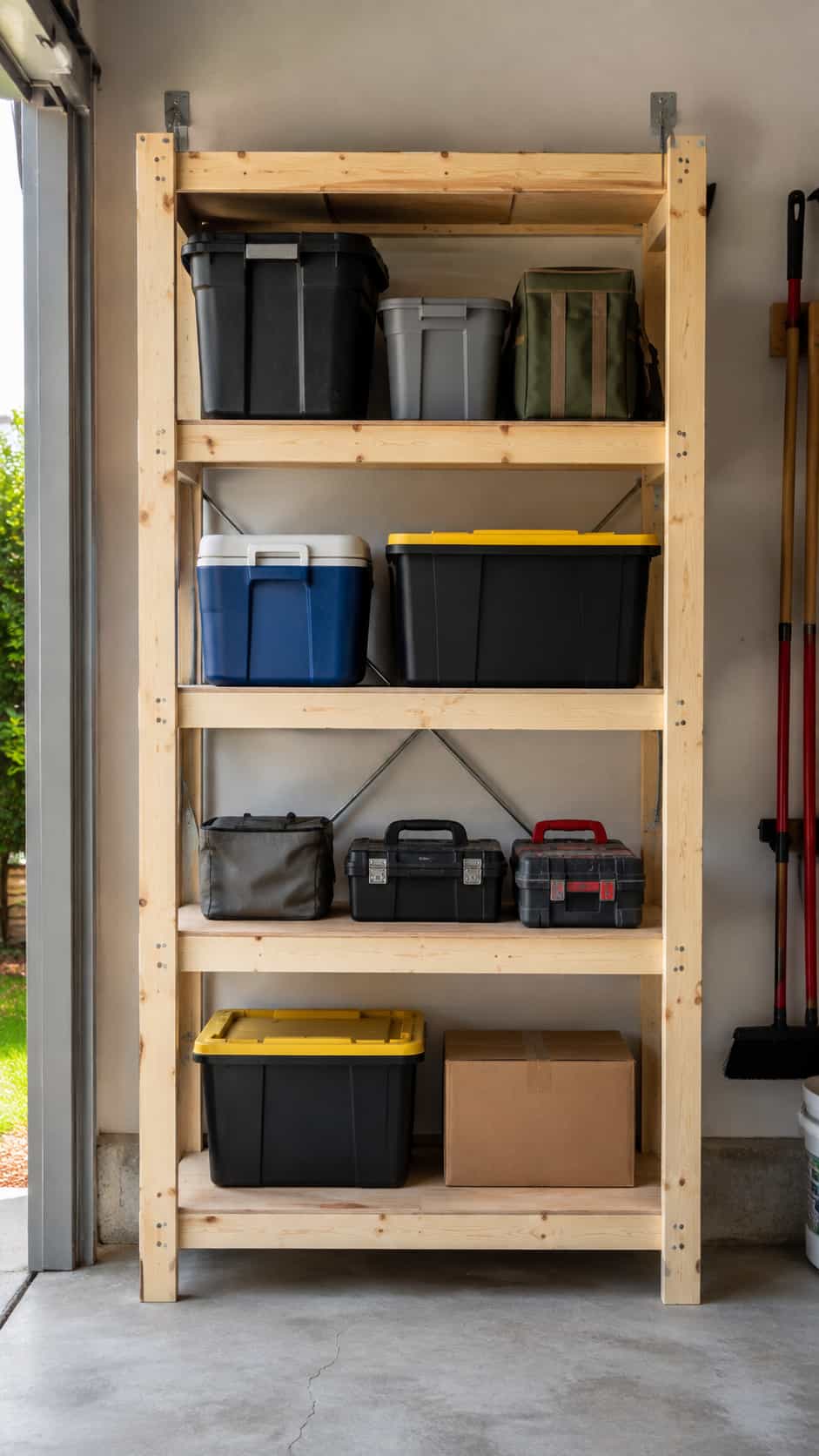 Freestanding Garage Shelves