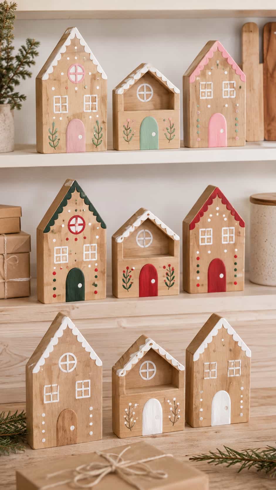 Gingerbread House Shelf Decor