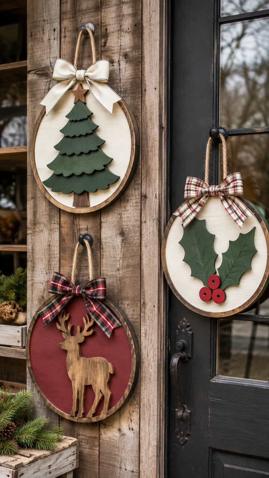 Layered Wooden Door Hangers