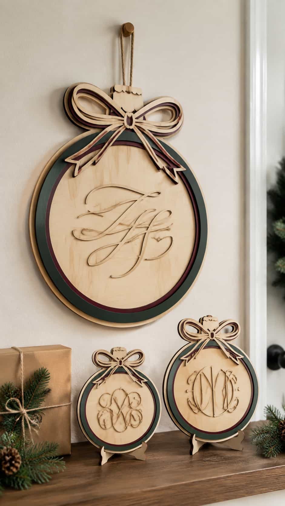 Personalized Family Ornament Plaques
