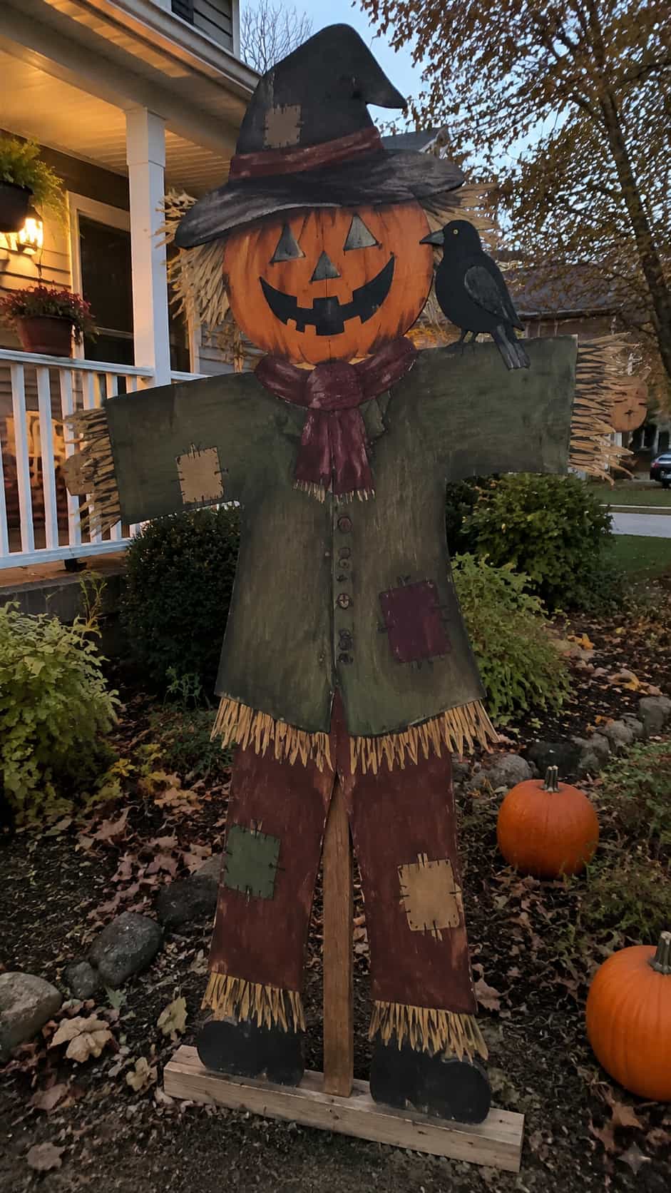 Pumpkin-Head Scarecrow